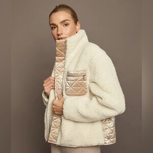 Carbon38 Metallic Teddy Jacket